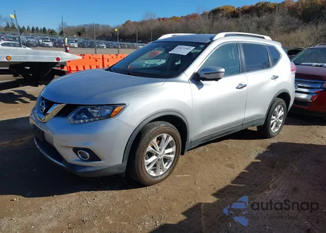 2016 Nissan Rogue Sv из США, поврежденный, VIN KNMAT2MV9GP709265